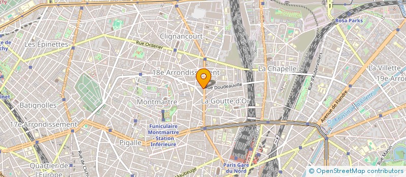 localisation de l'entreprise LE FRUITIER MONTMARTROIS  PARIS