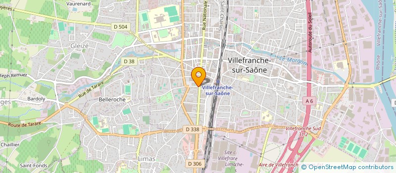 localisation de l'entreprise LE FRUITIER SARL à VILLEFRANCHE-SUR-SAONE