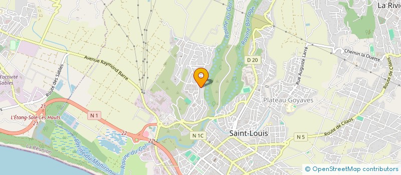 localisation de l'entreprise LE FUN CLUB BADMINTON  SAINT-LOUIS