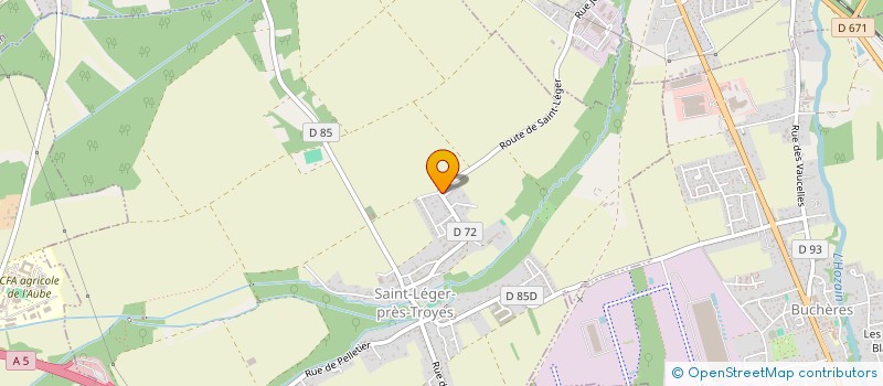 localisation de l'entreprise LE FURET  SAINT-LEGER-PRES-TROYES