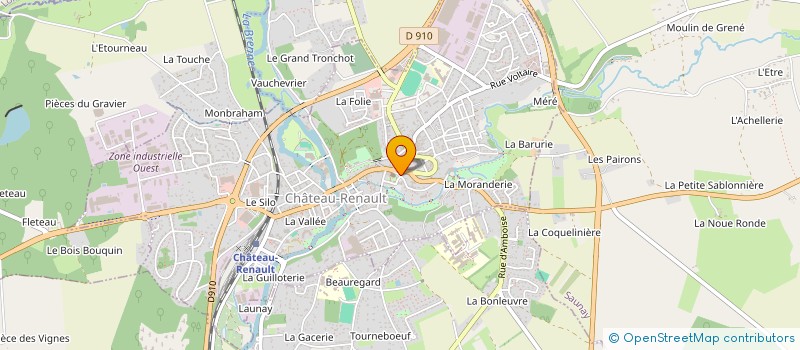 localisation de l'entreprise LE FURET  CHATEAU-RENAULT