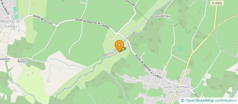 localisation de l'entreprise LE FUSIL SAINT GERMANAIS  SAINT-GERMAIN-DU-PUCH