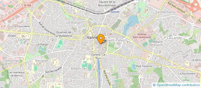 localisation de l'entreprise LE FUSTEC à VANNES