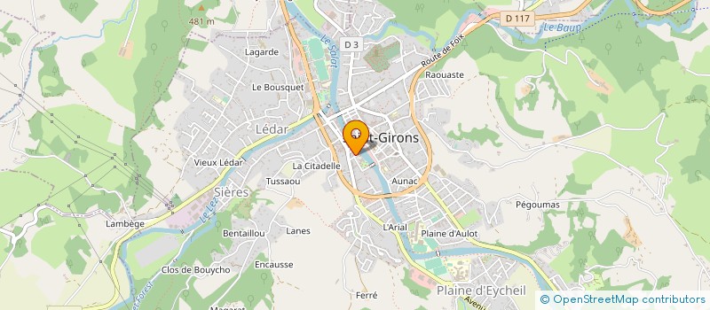 localisation de l'entreprise LE FUSTIER à SAINT-GIRONS