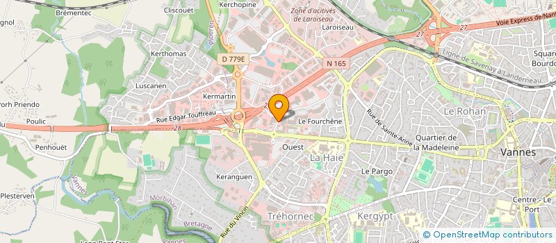 localisation de l'entreprise LE FUT PERCUTE à VANNES