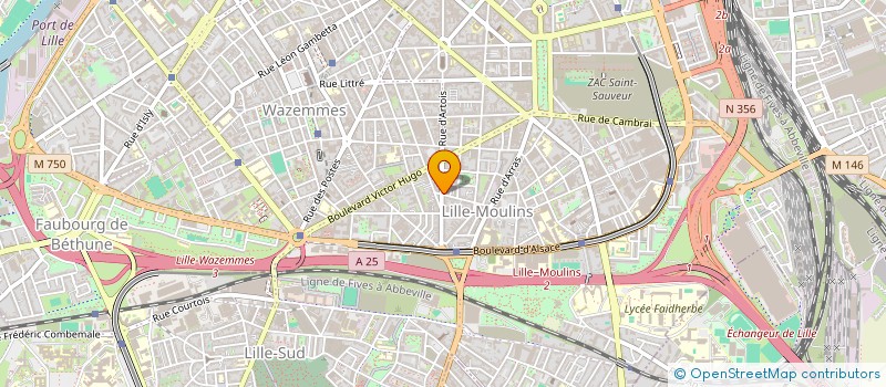 localisation de l'entreprise LE FUTUR à LILLE
