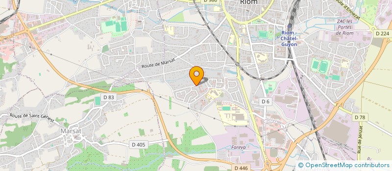 localisation de l'entreprise LE G.R.A.T 63  RIOM