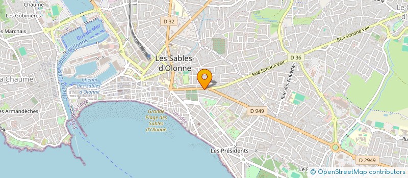 localisation de l'entreprise LE GAB à LES SABLES D'OLONNE