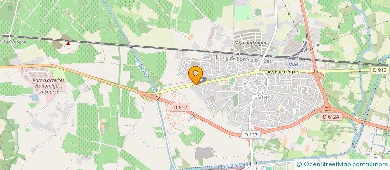 localisation de l'entreprise LE GABEL à VIAS