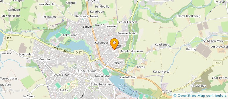 localisation de l'entreprise LE GAC  SAINT-RENAN