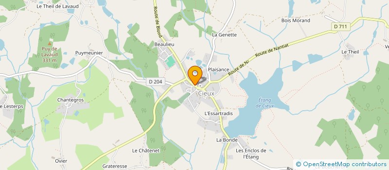 localisation de l'entreprise LE GAI SEJOUR  CIEUX