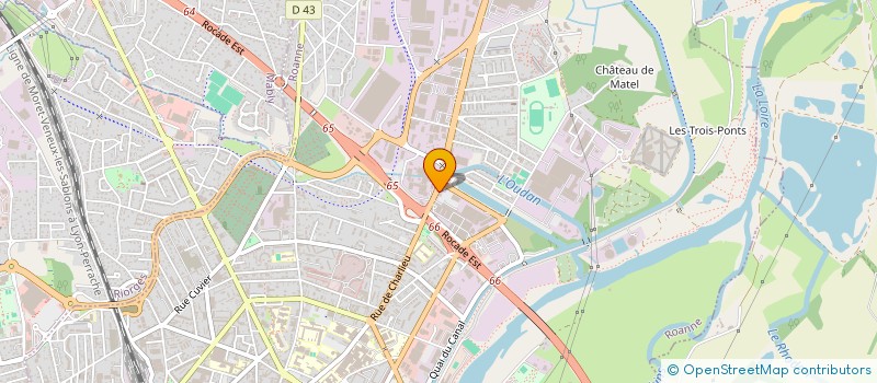 localisation de l'entreprise LE GAILLARD S A à ROANNE