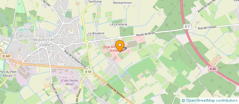 localisation de l'entreprise LE GAILLOST  BEAUFORT-EN-ANJOU