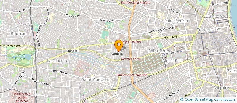 localisation de l'entreprise LE GAIN DE TEMPS à BORDEAUX