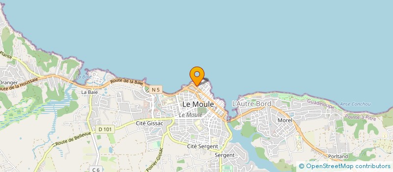 localisation de l'entreprise LE GAK à LE MOULE