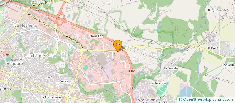 localisation de l'entreprise LE GAL LOG.  VANNES