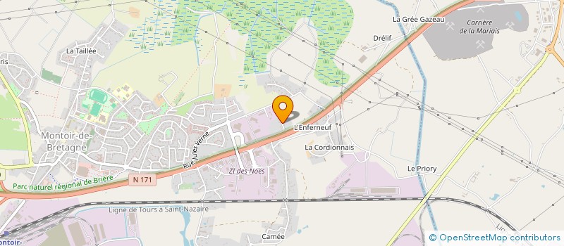 localisation de l'entreprise LE GAL MARBRE ET DESIGN à MONTOIR-DE-BRETAGNE