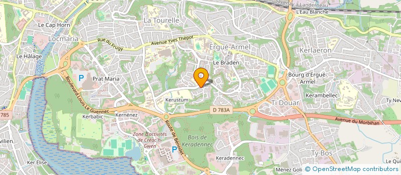 localisation de l'entreprise LE GAL - MENGUY à QUIMPER