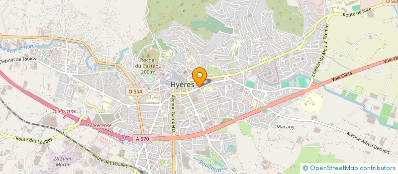 localisation de l'entreprise LE GALETAS à HYERES