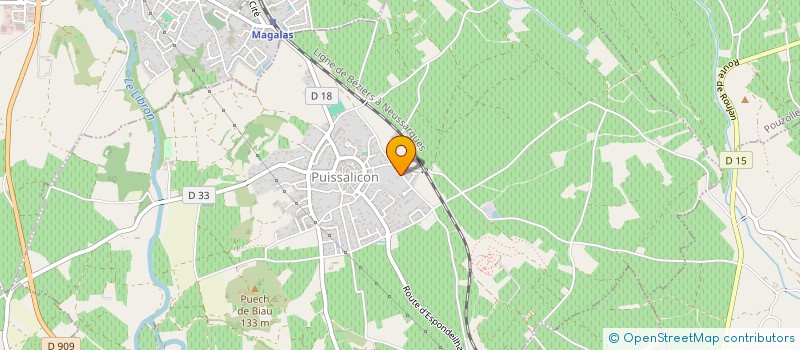 localisation de l'entreprise LE GALINIER  PUISSALICON