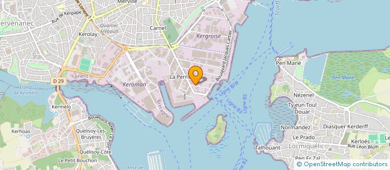 localisation de l'entreprise LE GALION à LORIENT