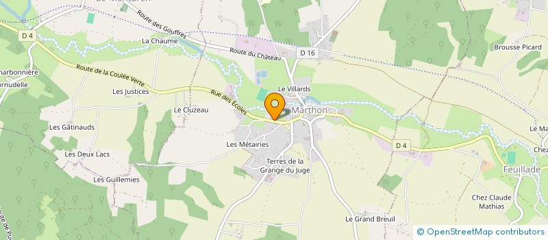 localisation de l'entreprise LE GALION à MARTHON