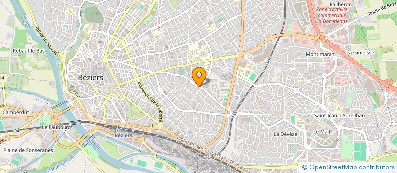 localisation de l'entreprise LE GALL 2  BEZIERS