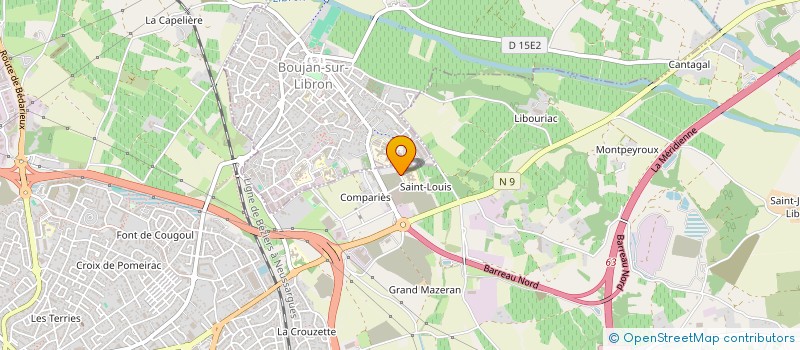 localisation de l'entreprise LE GALL AUDITION MAZE  BEZIERS