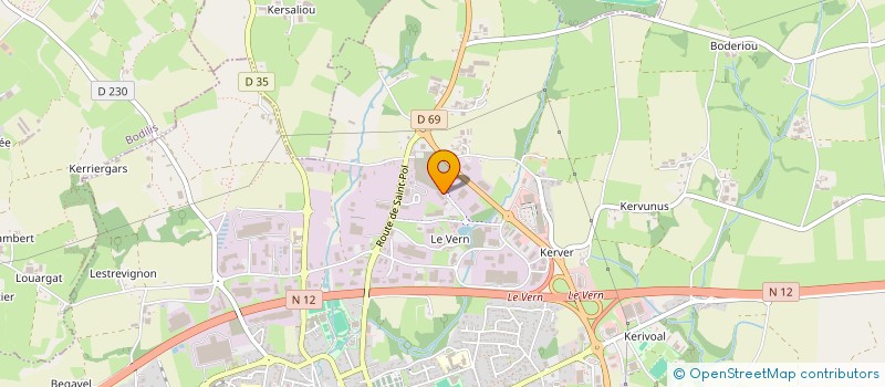 localisation de l'entreprise LE GALL BATIMENT à LANDIVISIAU