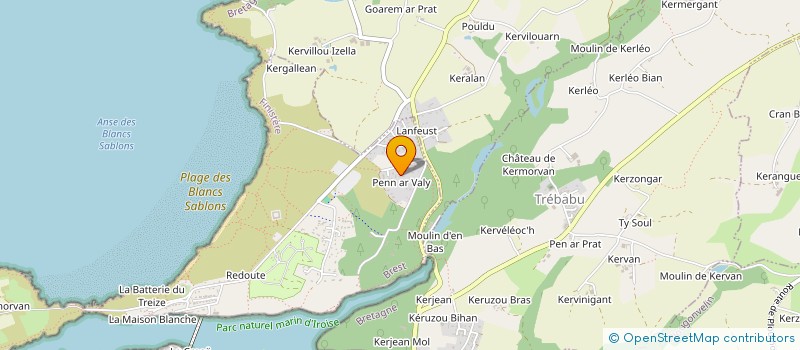 localisation de l'entreprise LE GALL-CROQ  LE CONQUET