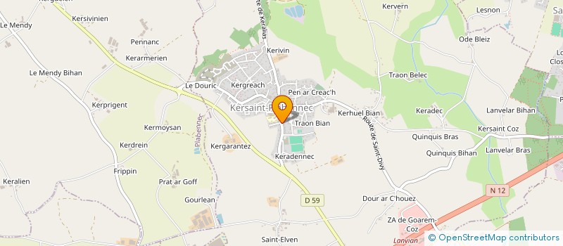 localisation de l'entreprise LE GALL NADINE ET MICHEL  KERSAINT-PLABENNEC