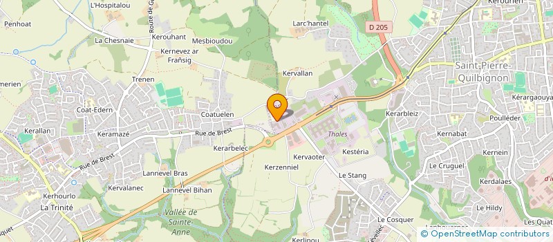 localisation de l'entreprise LE GALL PLAFONDS à BREST