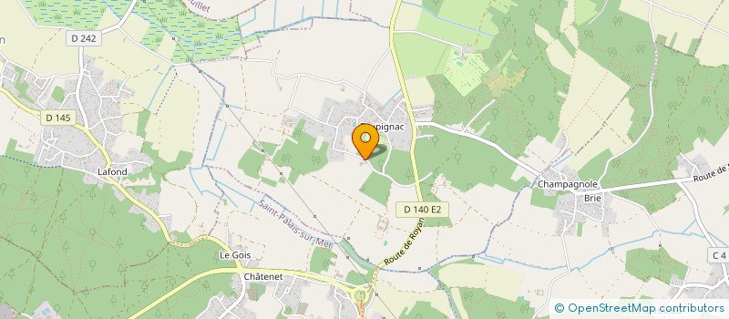 localisation de l'entreprise LE GALLAIS  BREUILLET