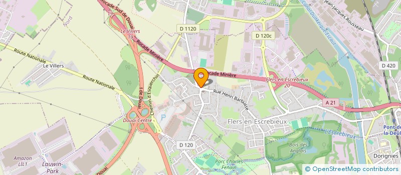 localisation de l'entreprise LE GALLIA  FLERS-EN-ESCREBIEUX