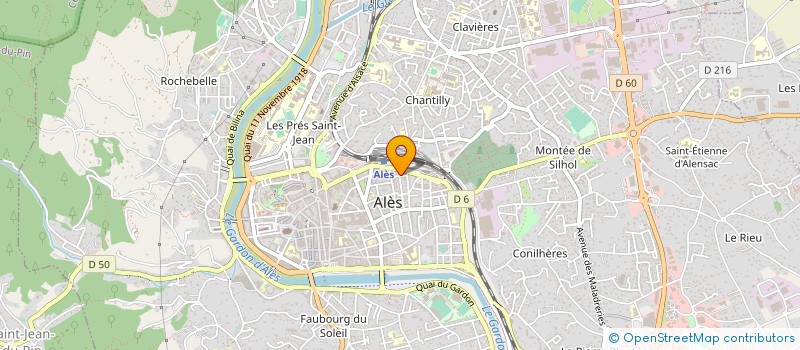 localisation de l'entreprise LE GALLIENI à ALES