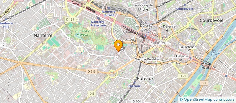 localisation de l'entreprise LE GALOP D'ESSAI  NANTERRE