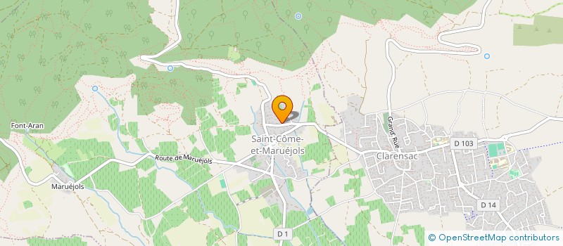 localisation de l'entreprise LE GALOP DE FONTARAME  SAINT-COME-ET-MARUEJOLS