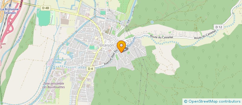 localisation de l'entreprise LE GALOUBET  ORAISON