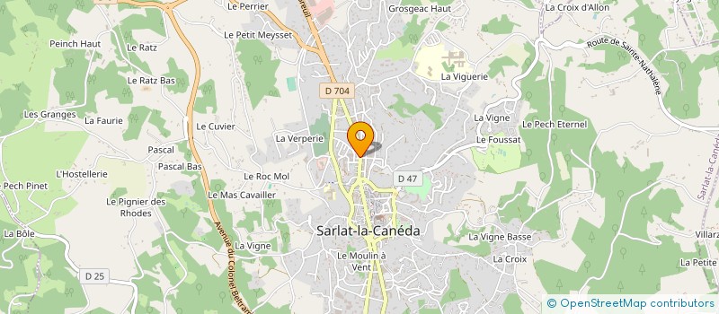 localisation de l'entreprise LE GAMBETTA à SARLAT-LA-CANEDA
