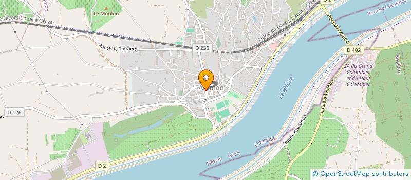 localisation de l'entreprise LE GAMBETTA  ARAMON