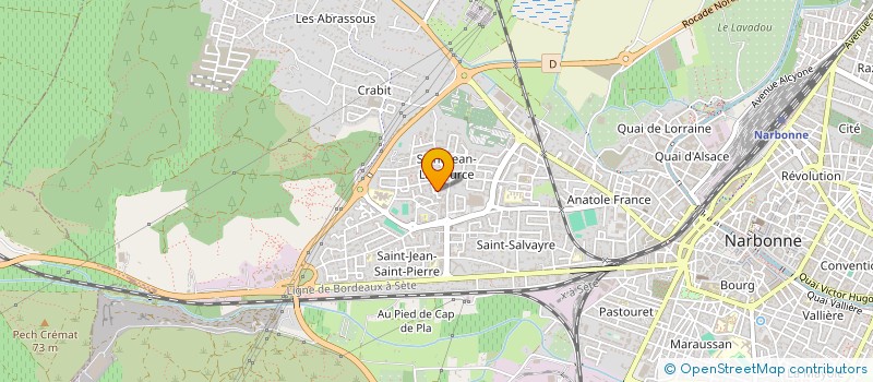 localisation de l'entreprise LE GAMBETTA à NARBONNE