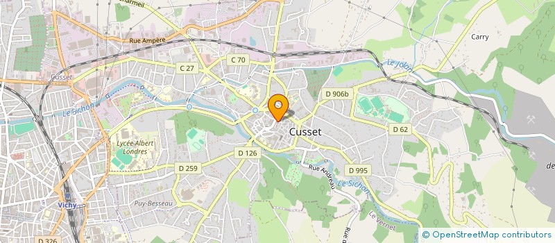 localisation de l'entreprise LE GAMBETTA à CUSSET