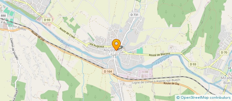 localisation de l'entreprise LE GANG DES ARTISTES  AOUSTE-SUR-SYE