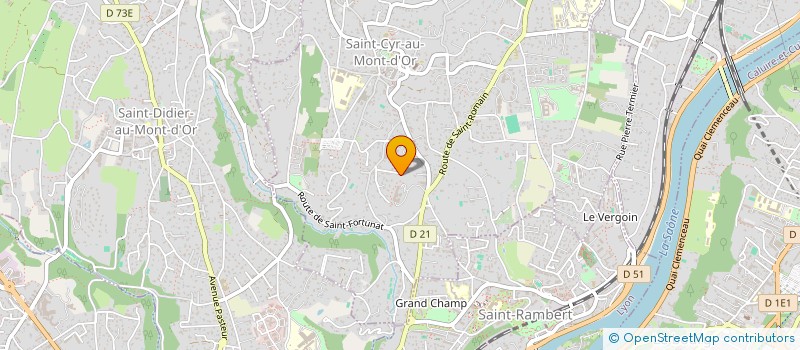 localisation de l'entreprise LE GANG DES SIMONE  SAINT-CYR-AU-MONT-D'OR