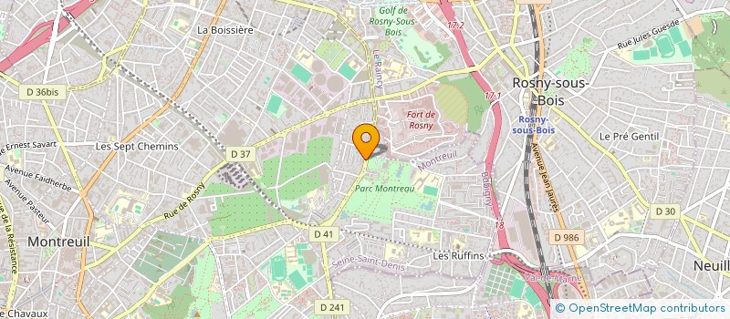 localisation de l'entreprise LE GAP à MONTREUIL