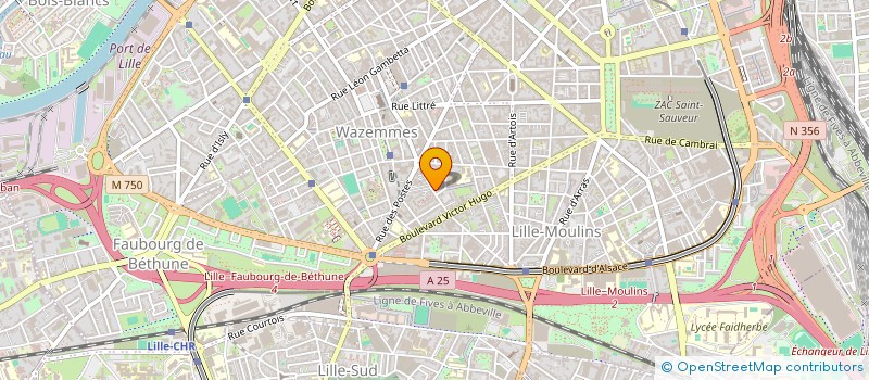 localisation de l'entreprise LE GARAGE à LILLE