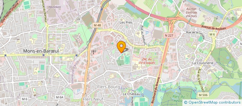 localisation de l'entreprise LE GARAGE 47 à VILLENEUVE-D'ASCQ