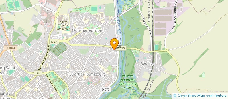 localisation de l'entreprise LE GARAGE à SAINT-QUENTIN