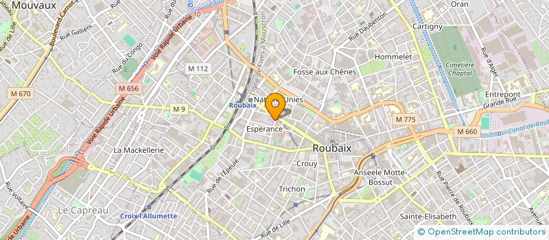 localisation de l'entreprise LE GARAGE  ROUBAIX