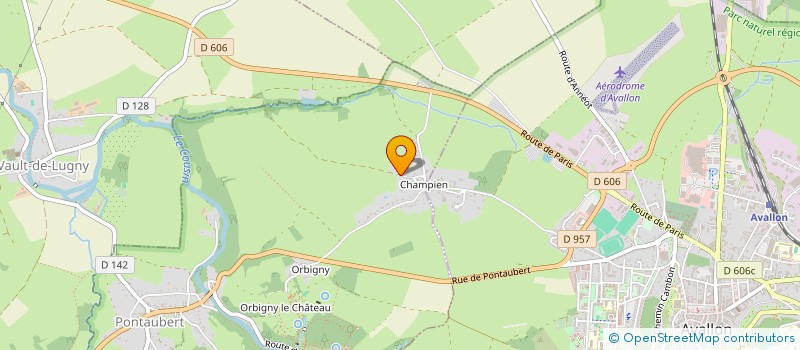 localisation de l'entreprise LE GARAGE  PONTAUBERT